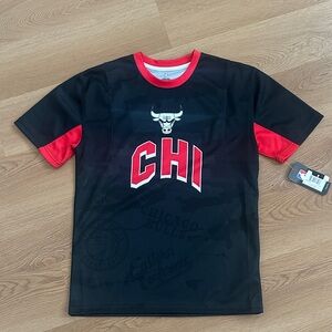 NBA Bulls Black and Red Kids Jersey